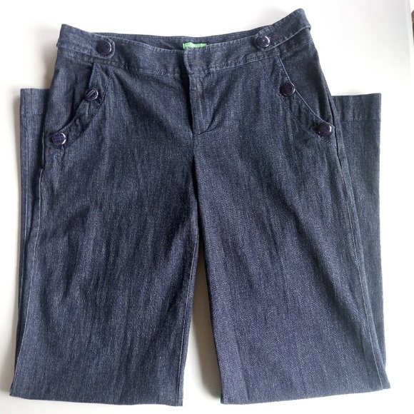 Lilly Pulitzer Pants - Lilly Pulitzer Palm Beach Fit Blue Jean Trousers 8